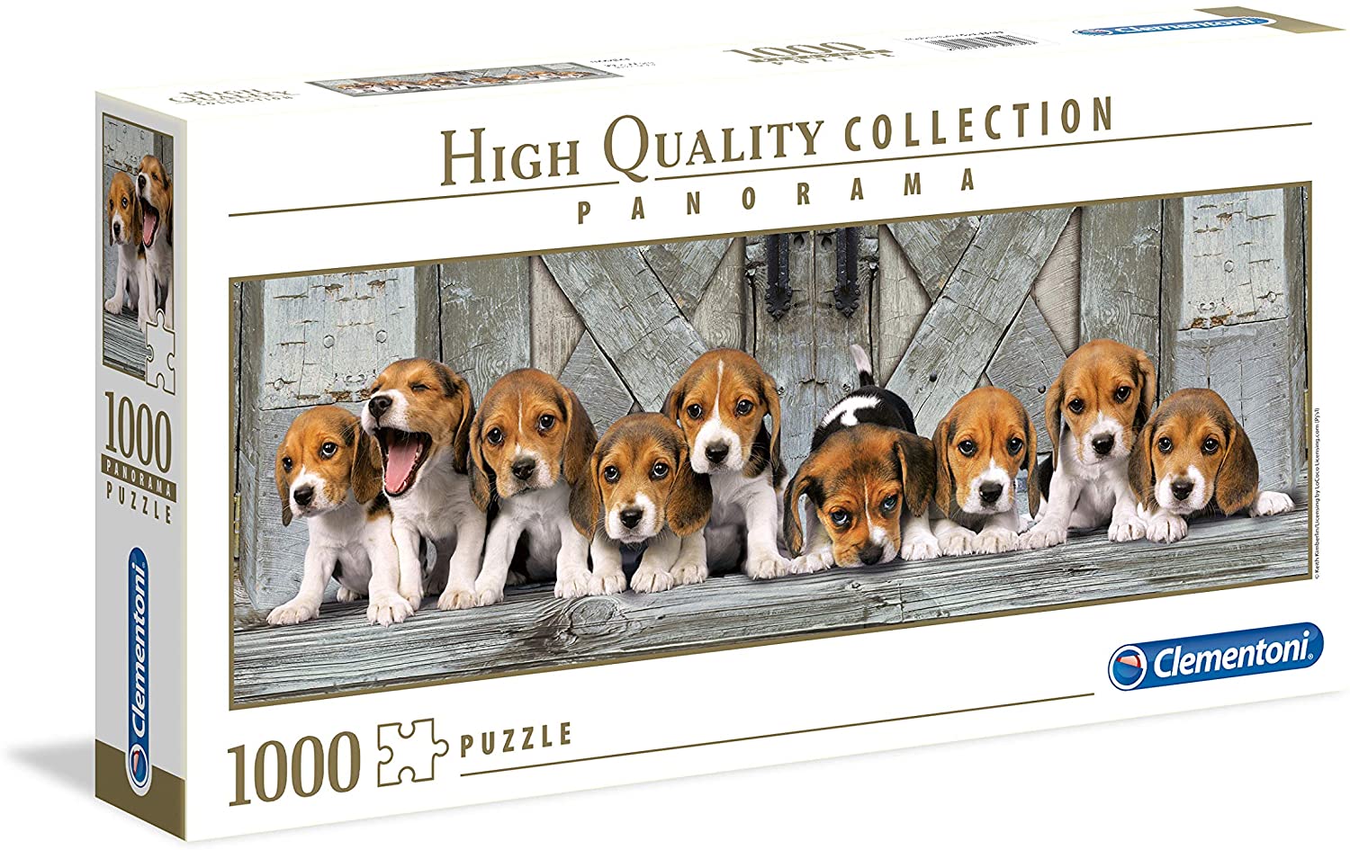 Clementoni High Quality Collection Beagles Panorama 1000 Piece Puzzle image 0
